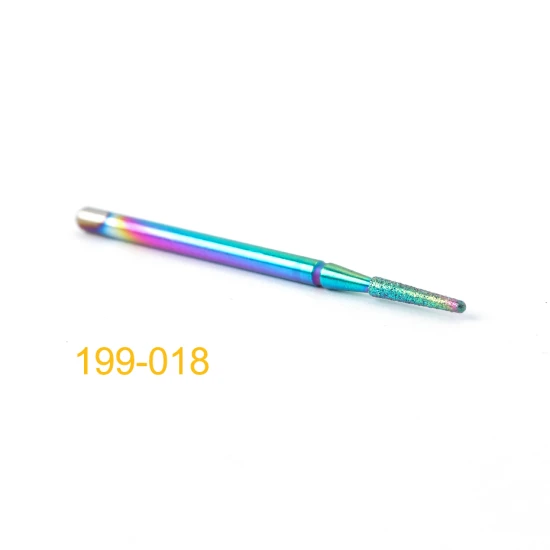 199-018 Diamond Cuticle Nail Drill Bits Milling Cutters Burr Files Manicure Pedicure Polish Removing Gel Electric Machine Tools TR1514-1 - Цвет: 199-018