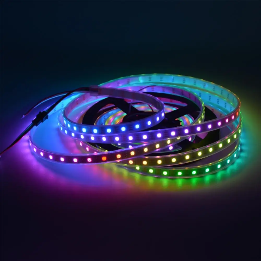 5 м WS2812B 74 светодиодный S/M светильник WS2811 встроенный 5050 RGB Цифровой Мечта Цвет