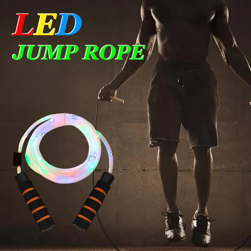 Красочная вспышка скакалка светодиодный светильник с регулируемым движением