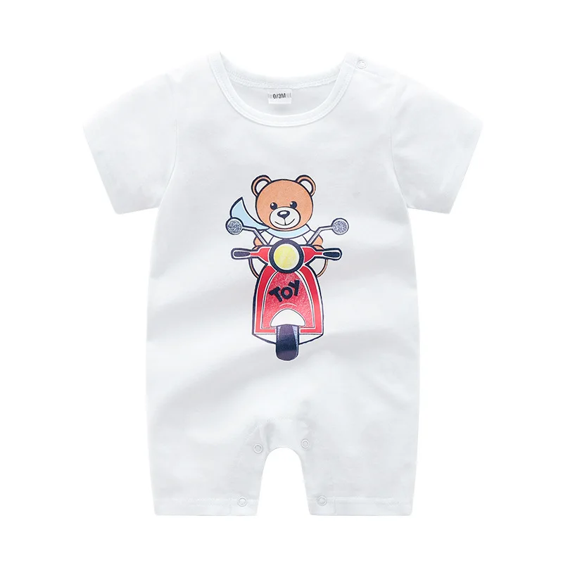 Летний детский комбинезон для новорожденных одежда маленьких мальчиков Одежда