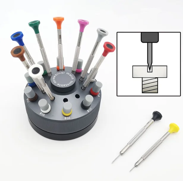 Набор прецизионных плоских отверток из нержавеющей стали 0 6 ~ 3 мм 10 шт. для