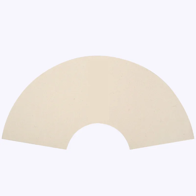

Mupi Rice Paper Fan-shaped Round-Shape Pupi Xuan Paper Small Regular Script Practice National Exhibition Half-Ripe Xuan zhi Ink