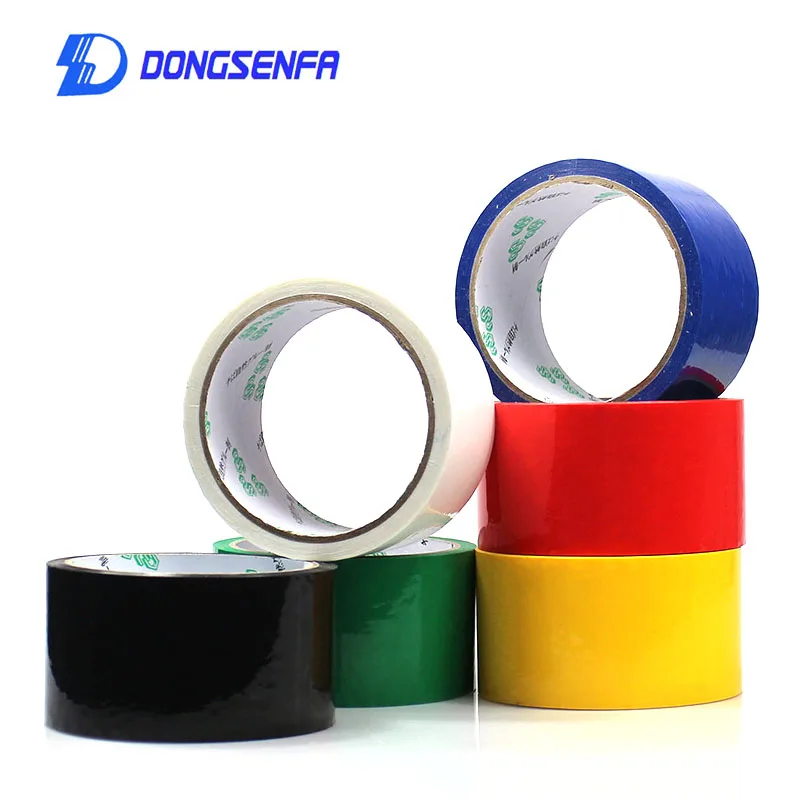 DONGSENFA 1 рулон 40 м цветная лента для упаковки клейкая Упаковочная этикетка