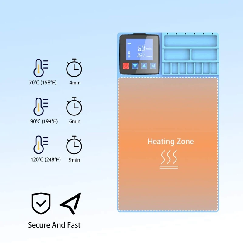 Нагревательная панель CPB совместимая с iPad Mini Phone смартфоном ЖК-экраном