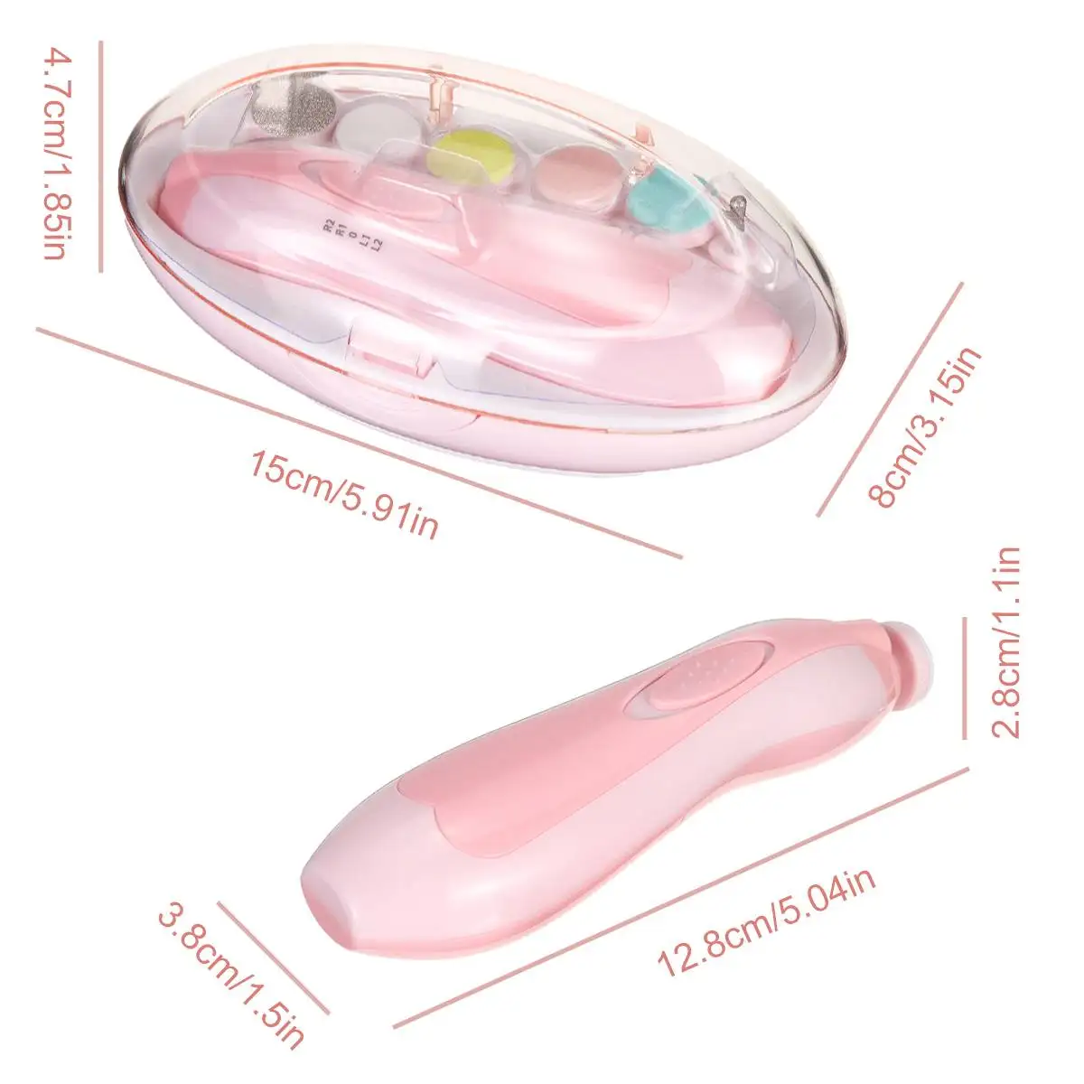 Electric Baby Nail File Clippers Toes Fingernail Cutter Trimmer Manicure Tool Lightweight And Compact Perfect Gifts For | Мать и ребенок