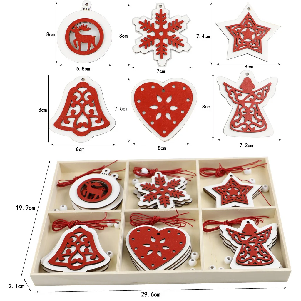 

Newly Wooden Christmas Ornaments Unfinished Wood Slices Ornaments for Crafts for Home Outdoor