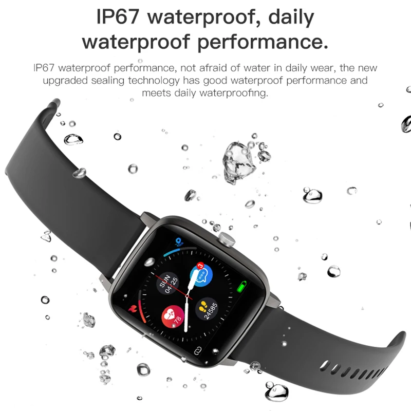 

T98 Smart Watch Body Temperature Measurement Wristband Women Men Blood Pressure Heart Rate Monitor Fitness bracelet Sports Watch