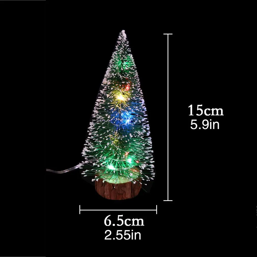 Рождественские украшения настольные безделушки зеленые иней сторона со