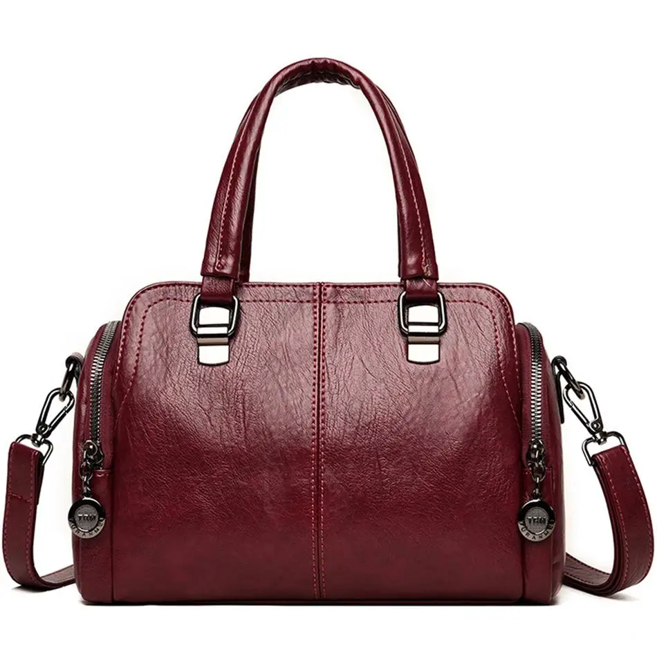 

Genuine Large Capacity Tote Bag High Quality Leather Shoulder Bags for Women Elegant Lady Crossbody Bag Designer Handbags