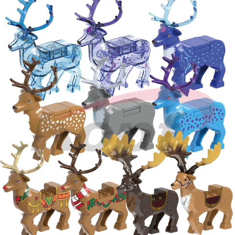 

Новый конструктор Рождественский северный олень Серия Сика Милу олень экшн-фигурки Развивающие игрушки для детей подарок X0319