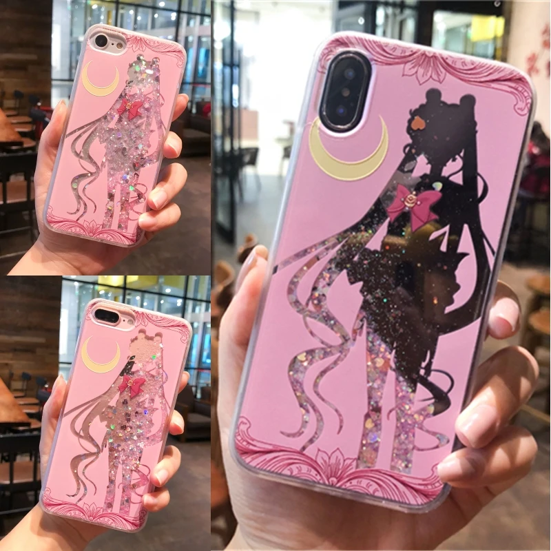 Чехол для телефона с принтом Сейлор Мун из мультфильма зыбучий песок реквизит