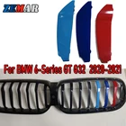3 шт. ABS для BMW F06 F12 G32 6 серии GT GT6 2018 2019 2020 2021 автомобильные гонки решетка полоса обрезание зажим М Power спортивные аксессуары