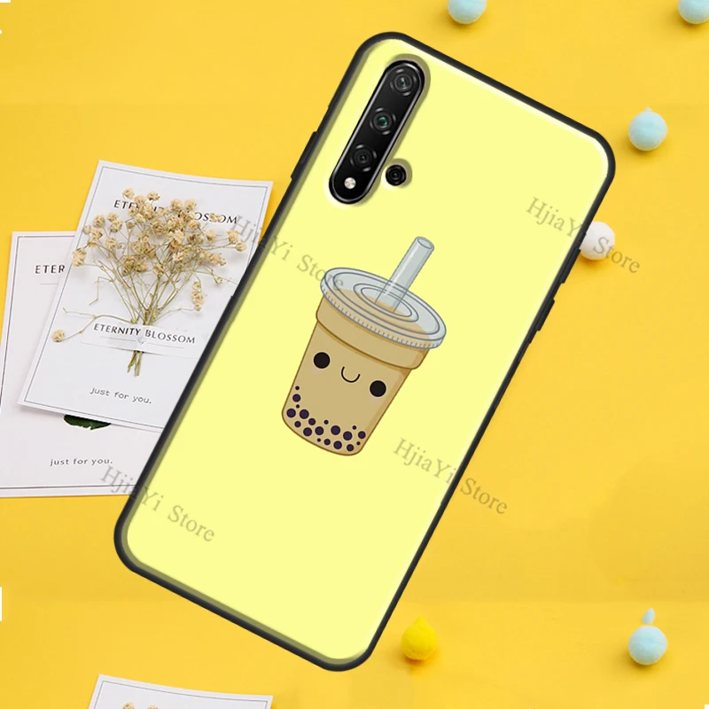 Чехол Boba с молочным чаем для Huawei Mate 20 Lite P20 P40 P50 P30 Pro P Smart 2019 Nova 5T Honor 50 9X 8X 10i - купить