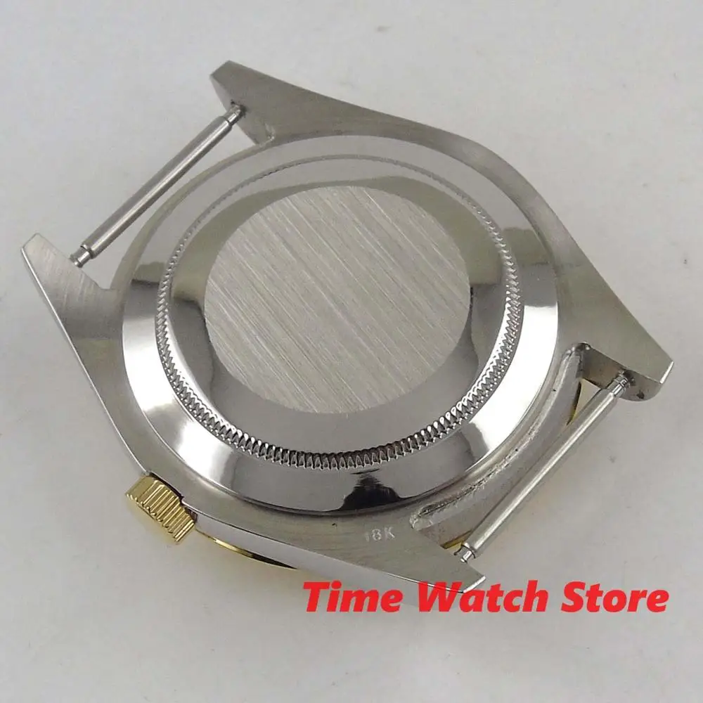 Чехол для часов 40 мм из сапфирового стекла мужские стальные часы 316L подходит ETA 2824