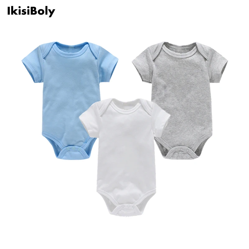 

Newborn Babies Boys 3Pcs Bodysuits Bebes 3M-24M Girls Solid Cotton Rompers Sets Infant Long Sleeve Kids Top Selling Clothes New