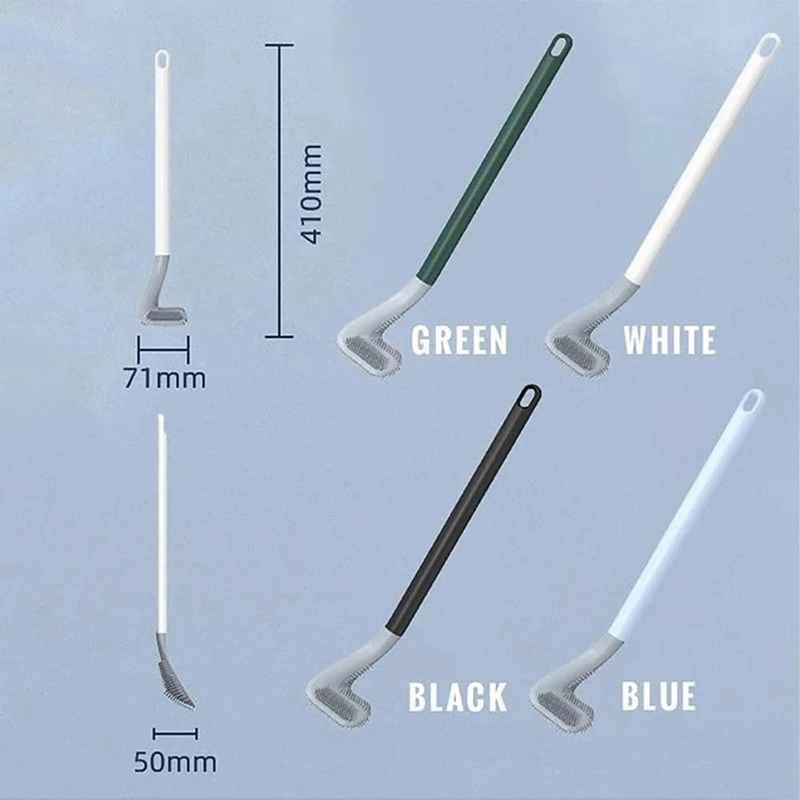 

Wall-Mounted Long-Handled Toilet Brush Head Toilet Brush Corner Cleaning Home Bathroom Cleaning Tool Accessories
