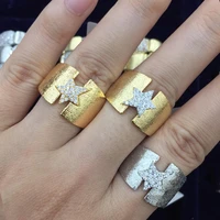 new trendy luxury gorgeous original design rings for women wedding cubic zircon engagement dubai naija bridal finger ring 2021