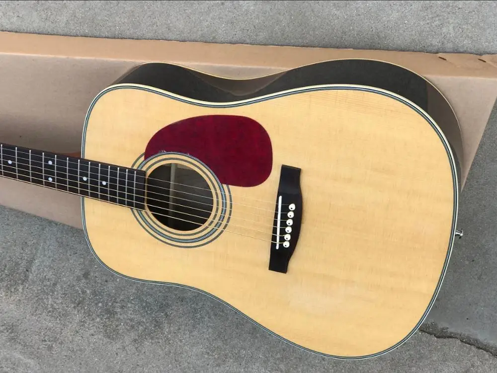 

natural Solid Spruce top 41 inch classic acoustic Guitar D type 35 model 41" guitar Free shipping 10yuemu