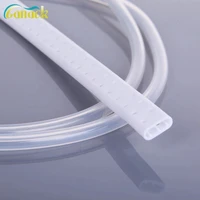 medical silicone perforated flat drain tube surgical supplies for fluids suction and collection fluted shape drainage tube