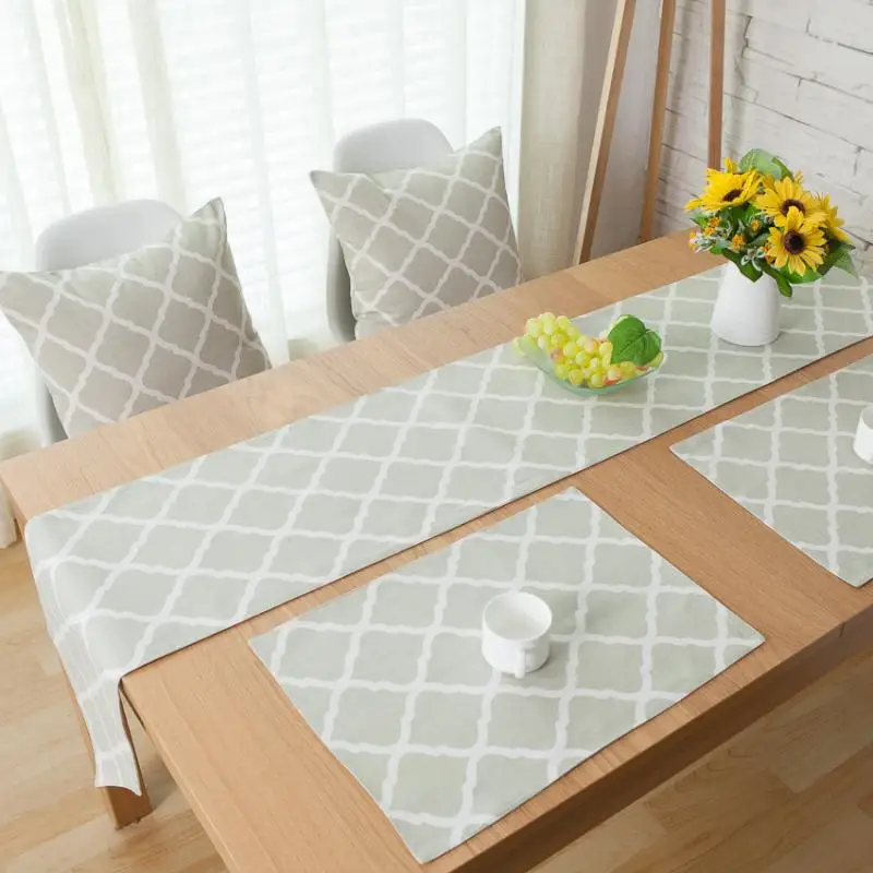 Геометрические настольные дорожки современные для свадьбы и вечерние салфетки