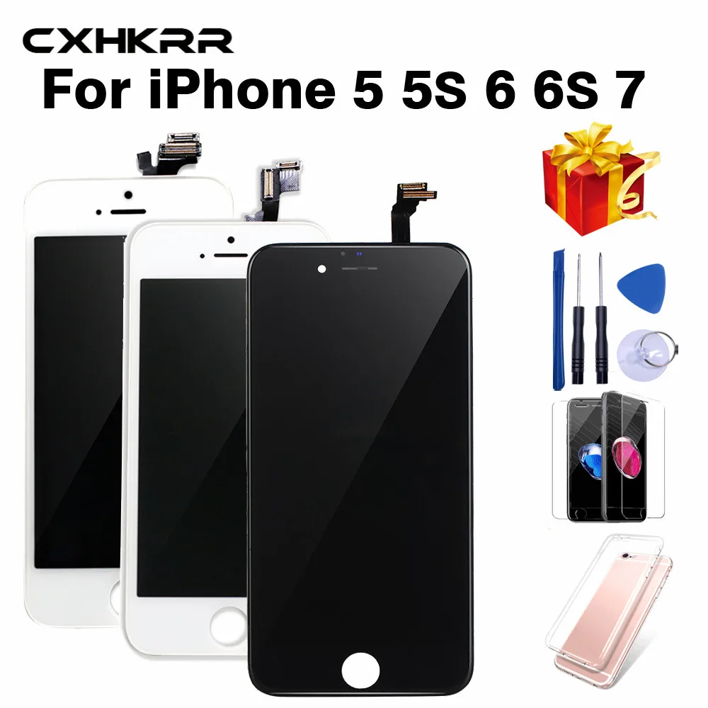 ЖК дисплей для iPhone 6 7 8 6S Plus XS сменный сенсорный экран без битых пикселей