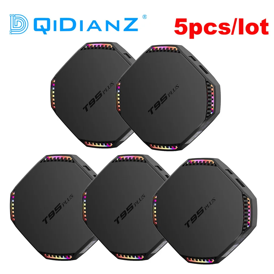 5 шт. T95 Plus android 11 RK3566 ТВ коробка 4G 32G 8G 64G 2 5G Wifi BT4.0 USB3.0 1000M 8K телеприставка PK H96MAX HK1 R2