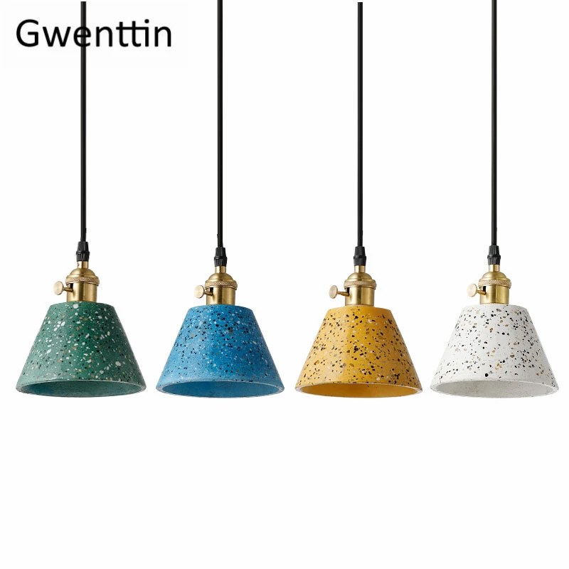 

Modern Cement Pendant Lights Nordic Led Hanging Lamp for Living Room Light Fixtures Loft Industrial Deocr Suspension Luminaire