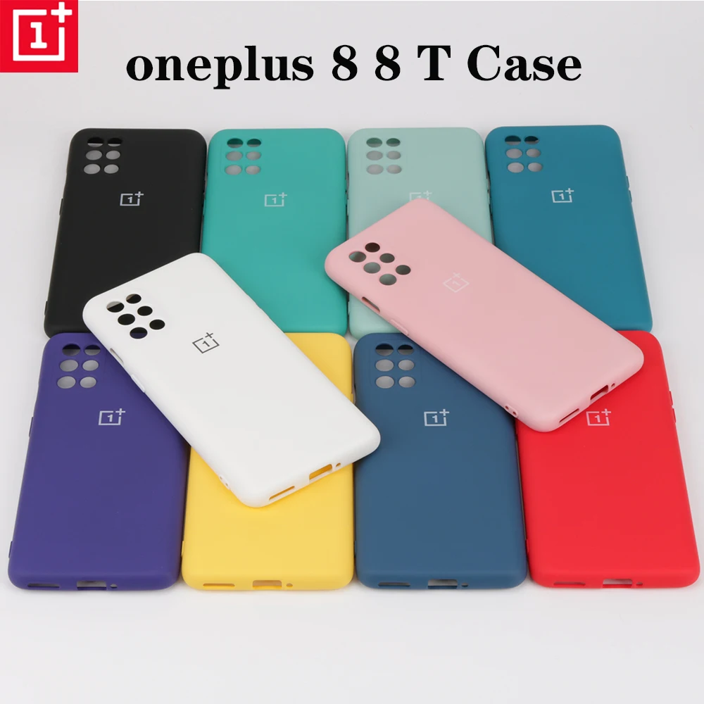

Original Oneplus Nord 8 8T Soft liquid silicone case For One plus 8pro slim soft back cover one plus Nord 8T 10 colour