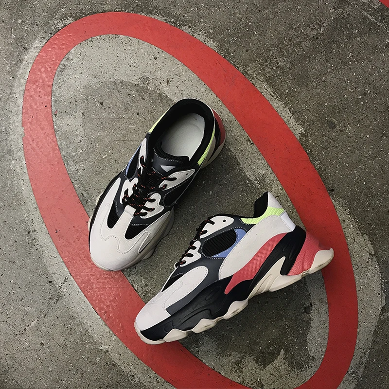 Rimocy/разноцветные женские кроссовки на толстой подошве модная повседневная обувь