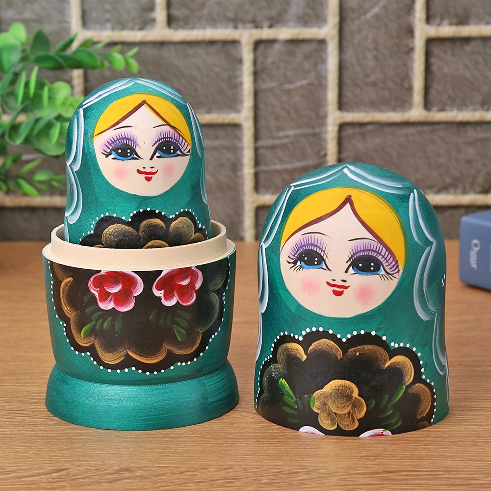 Кукла-матрешка для девочек-клубники деревянная кукла-снеговик русские гнездовые