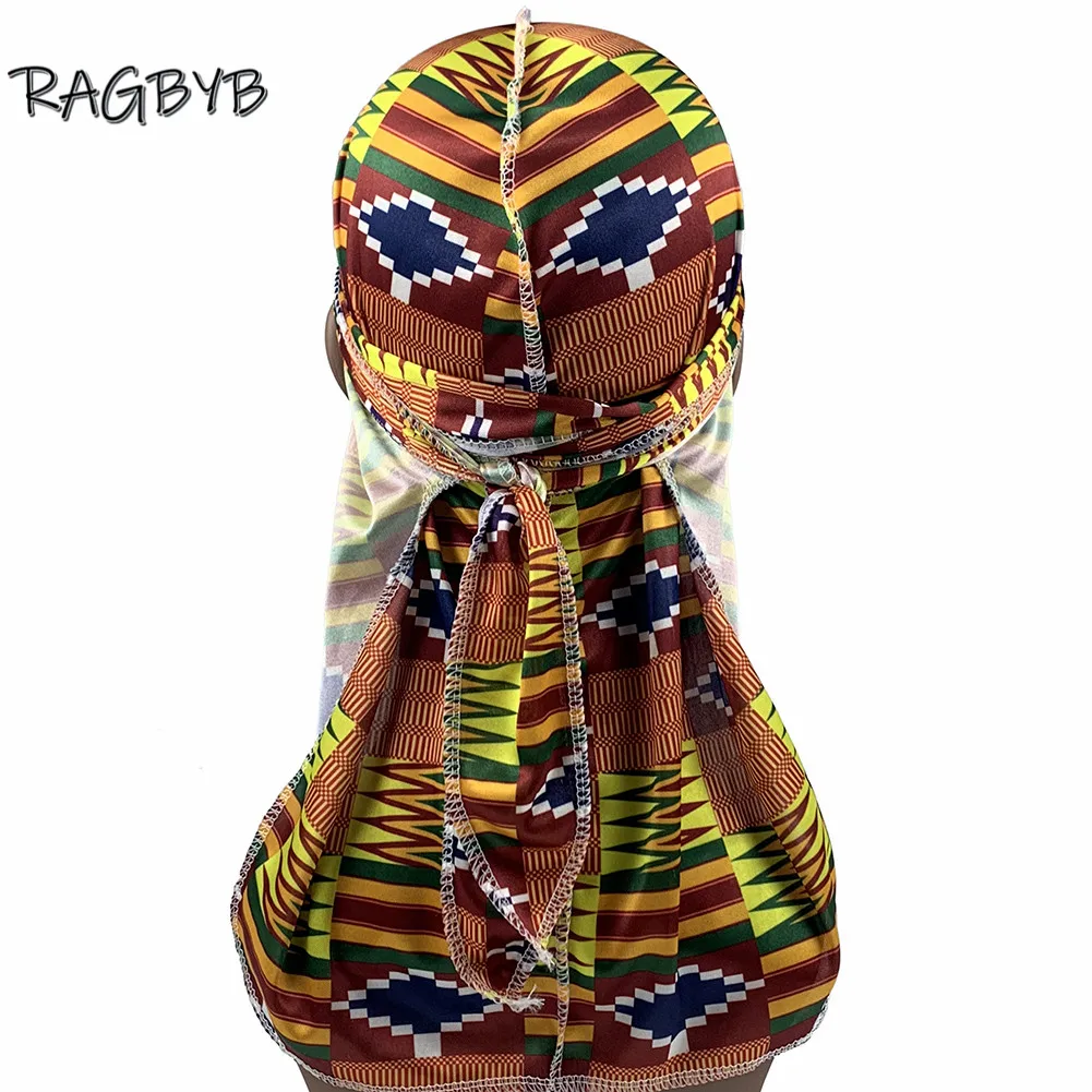 Шелковый шарф Durag в стиле Анкары для мужчин шелковистая долговечная головная