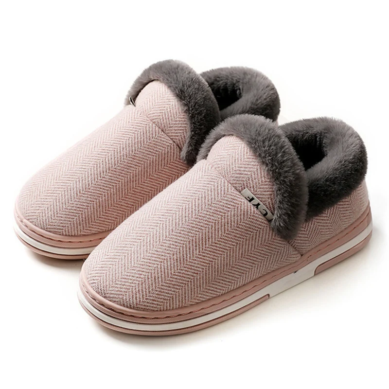 Тапки для мужчин и женщин Нескользящие износостойкие на толстой подошве теплые