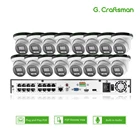 G.Craftsman 16ch 5MP 4K POE IP Camera System Kits CCTV Security Sony Sensor Indoor Outdoor Audio IP Camera видеонаблюдение