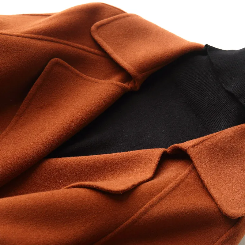 Осенне-зимняя женская куртка двухстороннее шерстяное пальто Женское из