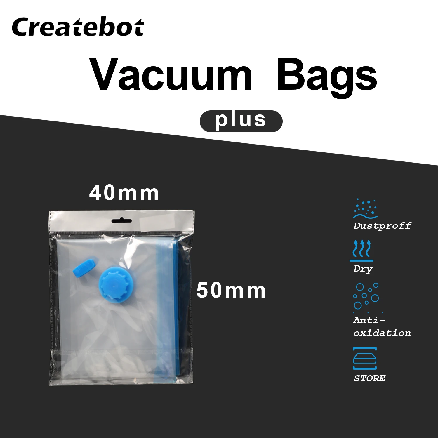 Filament Storage filament vacuum bag Size 40*50mm Humidity Resistant for 3D Printer PLA/PETG/ABS 3d printer accessories |