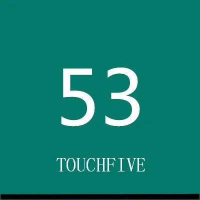 TOUCHFIVE 168 цветов одиночные художественные маркеры Кисть ручка эскиз на спиртовой основе маркеры двойная головка манга ручки для рисования товары для рукоделия - Цвет: 53-turquoise