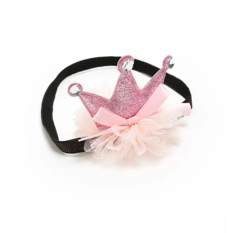 Обувь для маленьких принцесс из ПУ кожи Осенняя обувь с цветочной короной