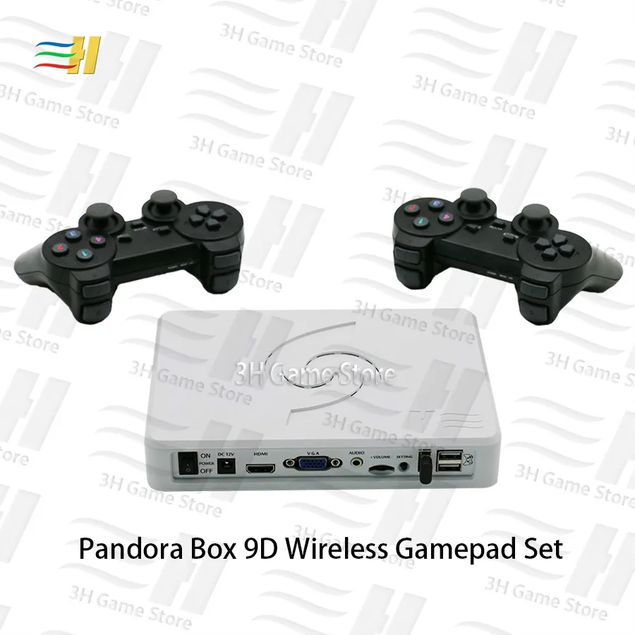 Pandora Box 9D 2500 В 1 Материнская плата 2 игрока проводной геймпад и беспроводной геймпад набор Usb подключение джойстика есть 3D игры Tekken
