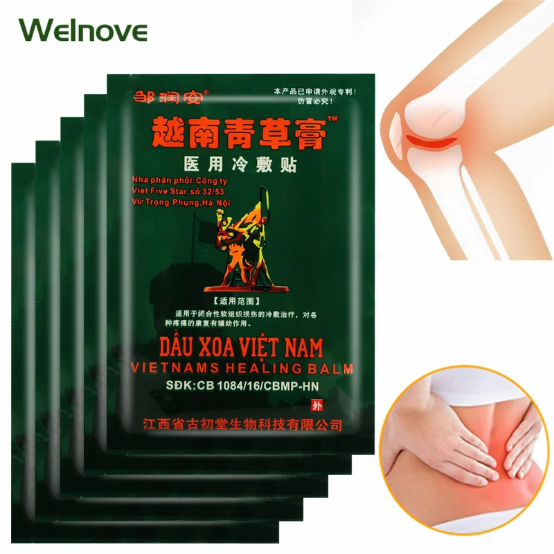 

8Pcs/bag Vietnam Herbal Pain Relief Patch for Arthritis Cervical Spine Body Massage Lumbar Joint Back Knee Ache Pain Plasters