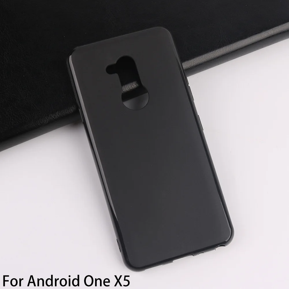 

Black Rubber Soft TPU Phone Case For Android One X5 Silicone Back Cover For Android One X5 Capas Bumper Fundas