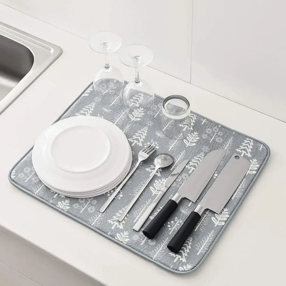 

Привлекательный быстро сохнущий устойчивый к разрыву коврик для сушки посуды мягкий простой в использовании