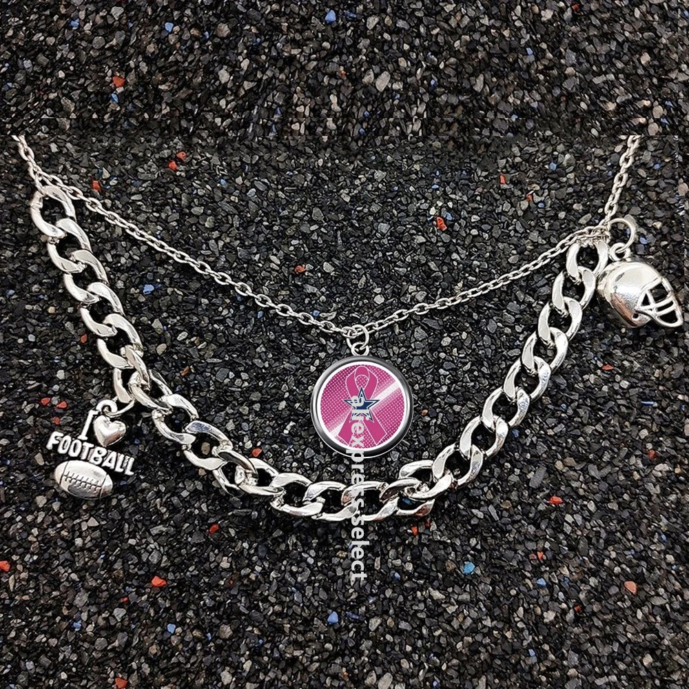 

Цепочка с подвеской для фанатов футбольной команды, ожерелье в стиле панк, хип-хоп, Даллас и ковбой, 50 см