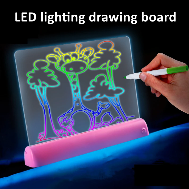 

Multicolor Options LED Light Drawing Board Boys Gift Girls Gift Christmas Gift New Year Gift Stimulate Creativity Sign Board
