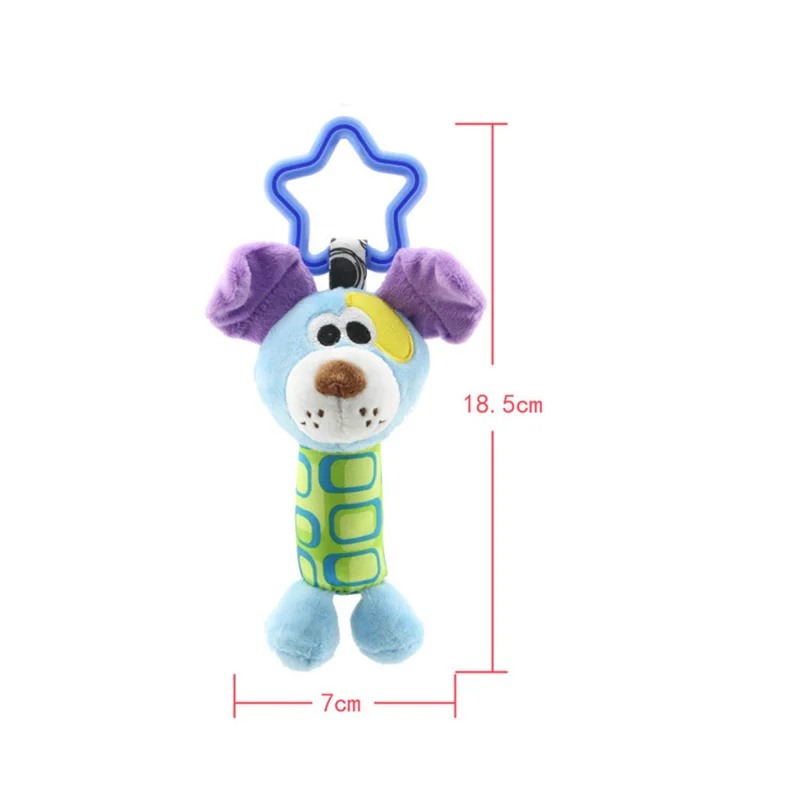 Детские ручные колокольчики животные куклы мягкие плюшевые игрушки подвесная