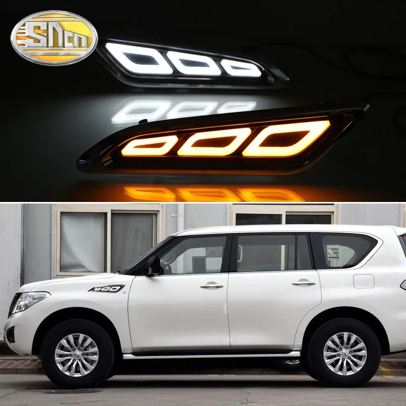 Для Nissan Patrol 2016 2017 2018 светодиодный боковое крыло дневные ходовые огни дневной