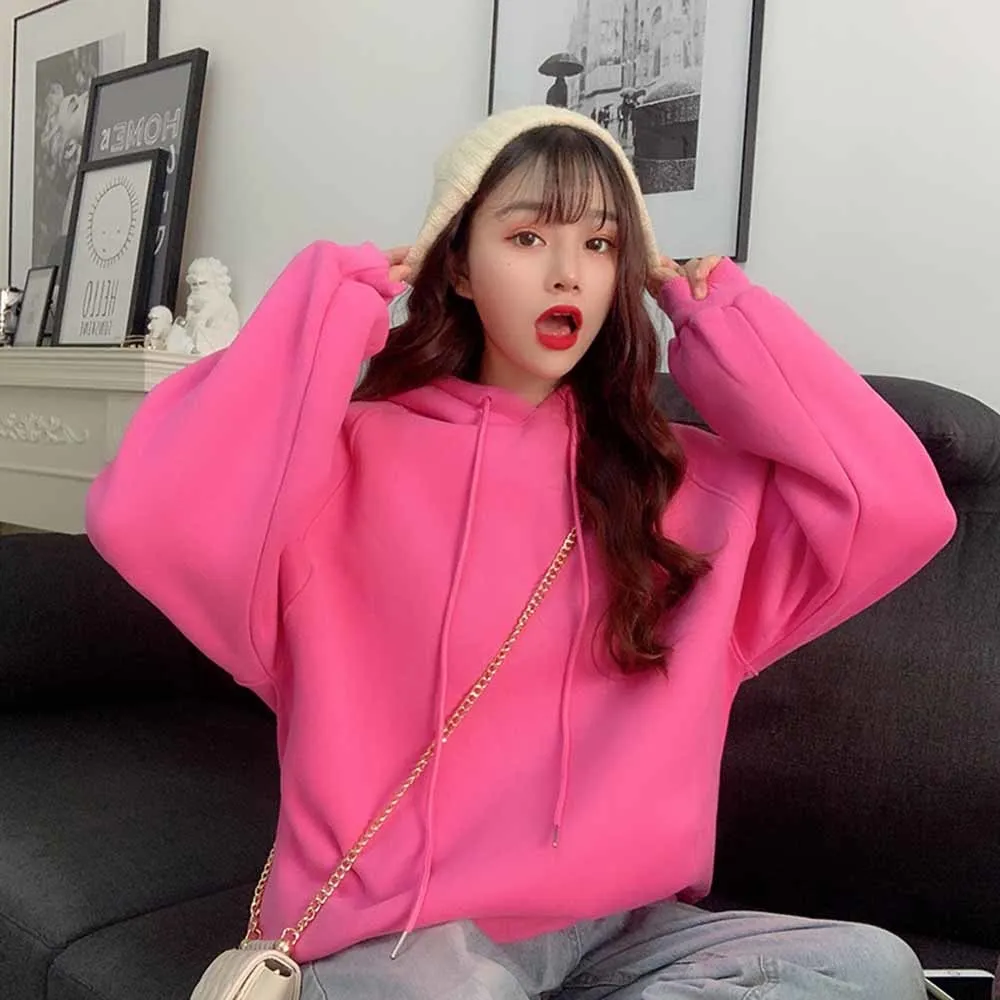 2021 Весенняя толстовка с капюшоном дьявольским Рогом Женская бархатная теплая