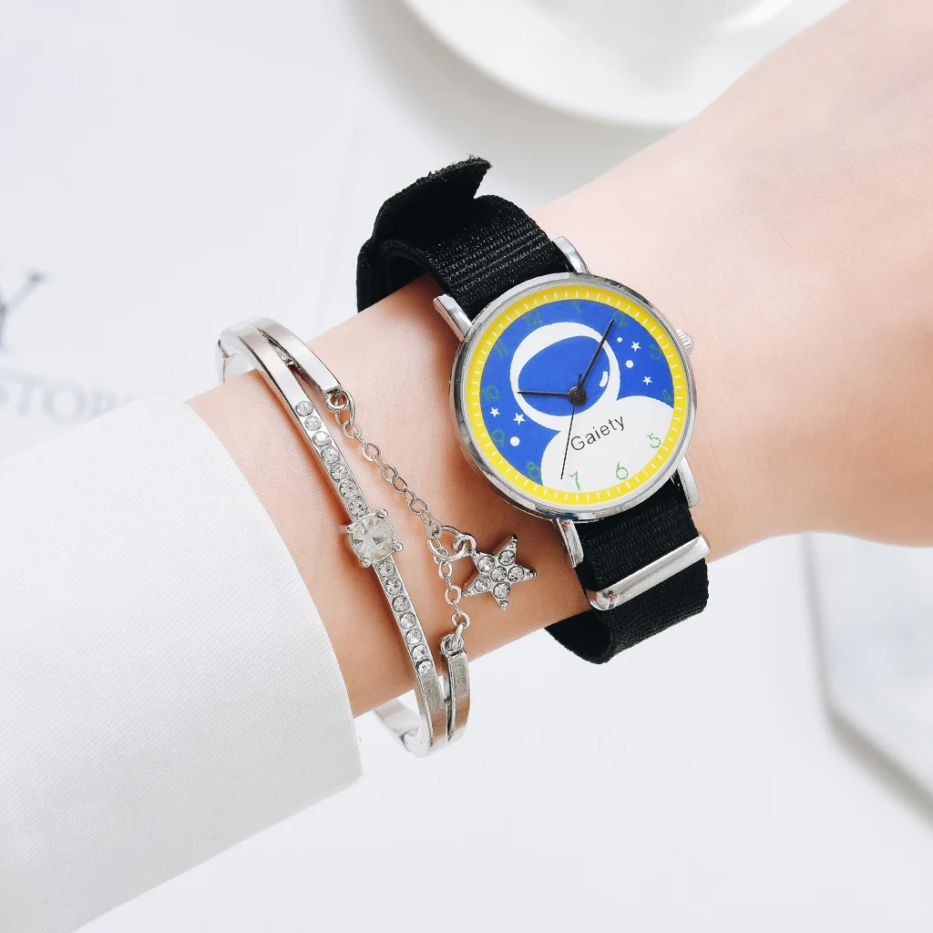 

2 шт., женские кварцевые часы с браслетом