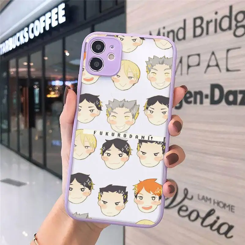

Haikyu Phone Cases Matte For iPhone 12 Mini 11 Pro XR XS Max 7 8 Plus X Hard PC Back Cover