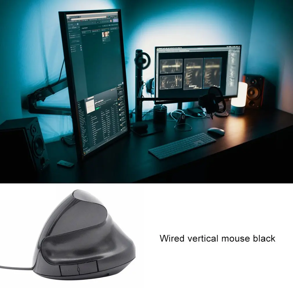

Wired Optical Gaming Mouse With Usb Portable 1200Dpi 2.4G Ergonomic Upright Vertical Mouse For Pc Desktop Laptop Computer