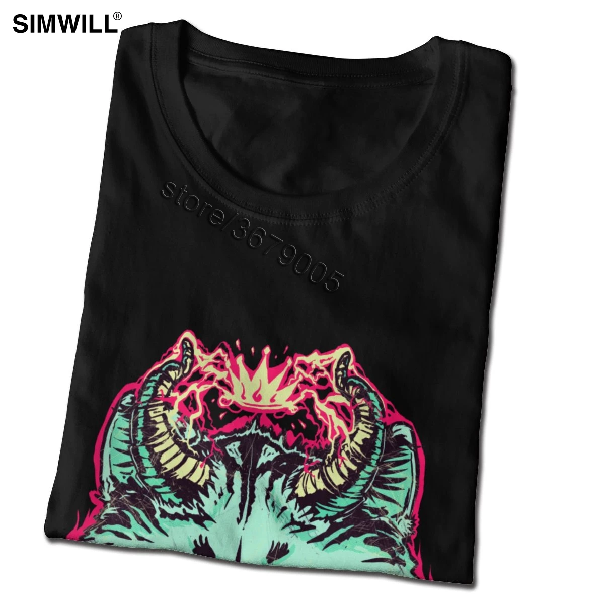 Футболка Lucipurr с великолепным дизайном хлопковая изображением кошки-демона для